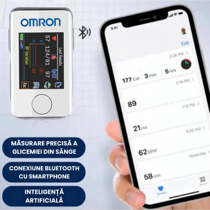 Glucometru pentru măsurarea glicemiei din sânge, neinvaziv, OMRON (Garanție de 5 ani)